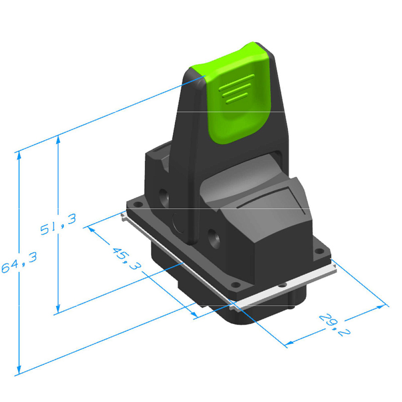 Пальчиковый одноосный джойстик TJ130