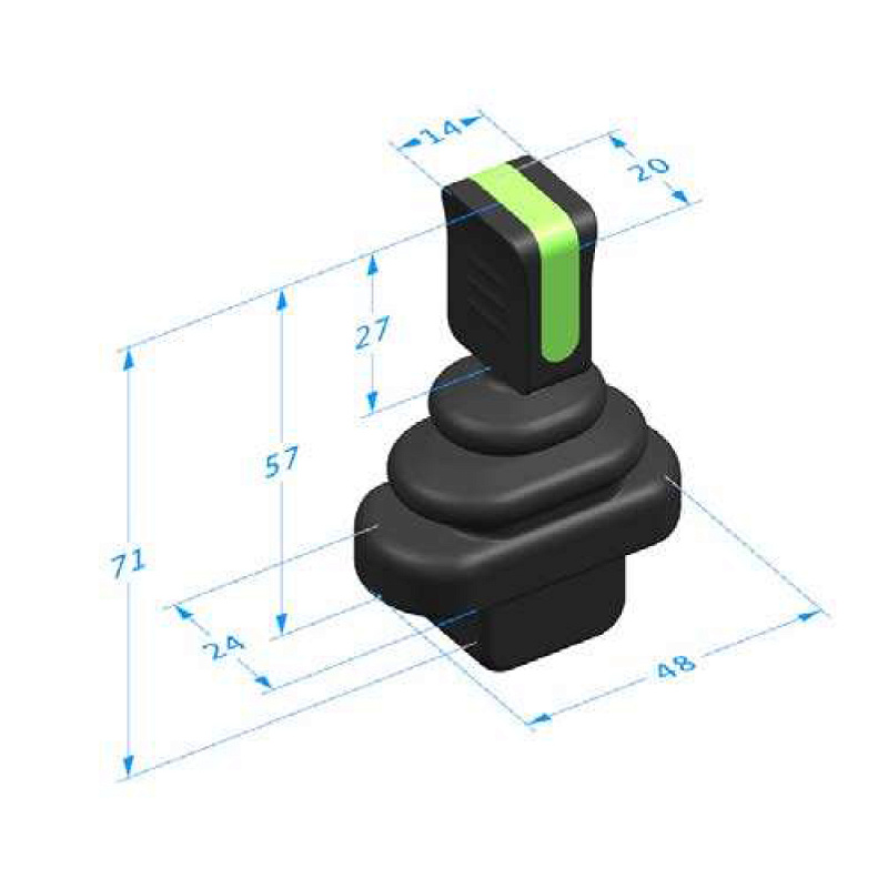 Пальчиковый одноосный джойстик TJ100