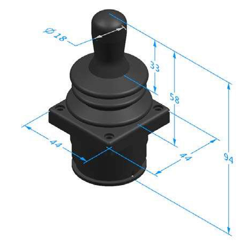 Пальчиковый многоосный джойстик TJ6
